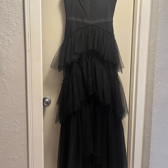 Adam Dresses & Skirts - Adam Black Ruffled Tiered Prom Dress